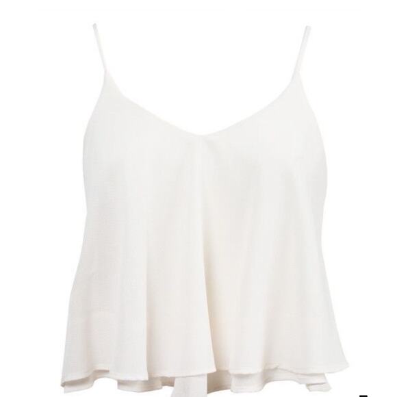 0102 NEW White Cami Spaghetti Strap Top - Picture 1 of 8